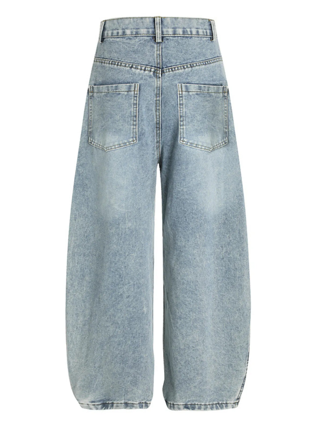 Men's Side Striped Wide Leg Jeans