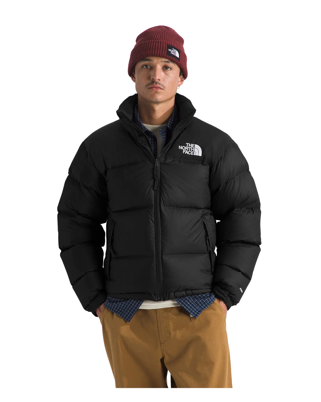 The North Face Men's 1996 Retro Nuptse 700 Down Jacket in Black - Front view
