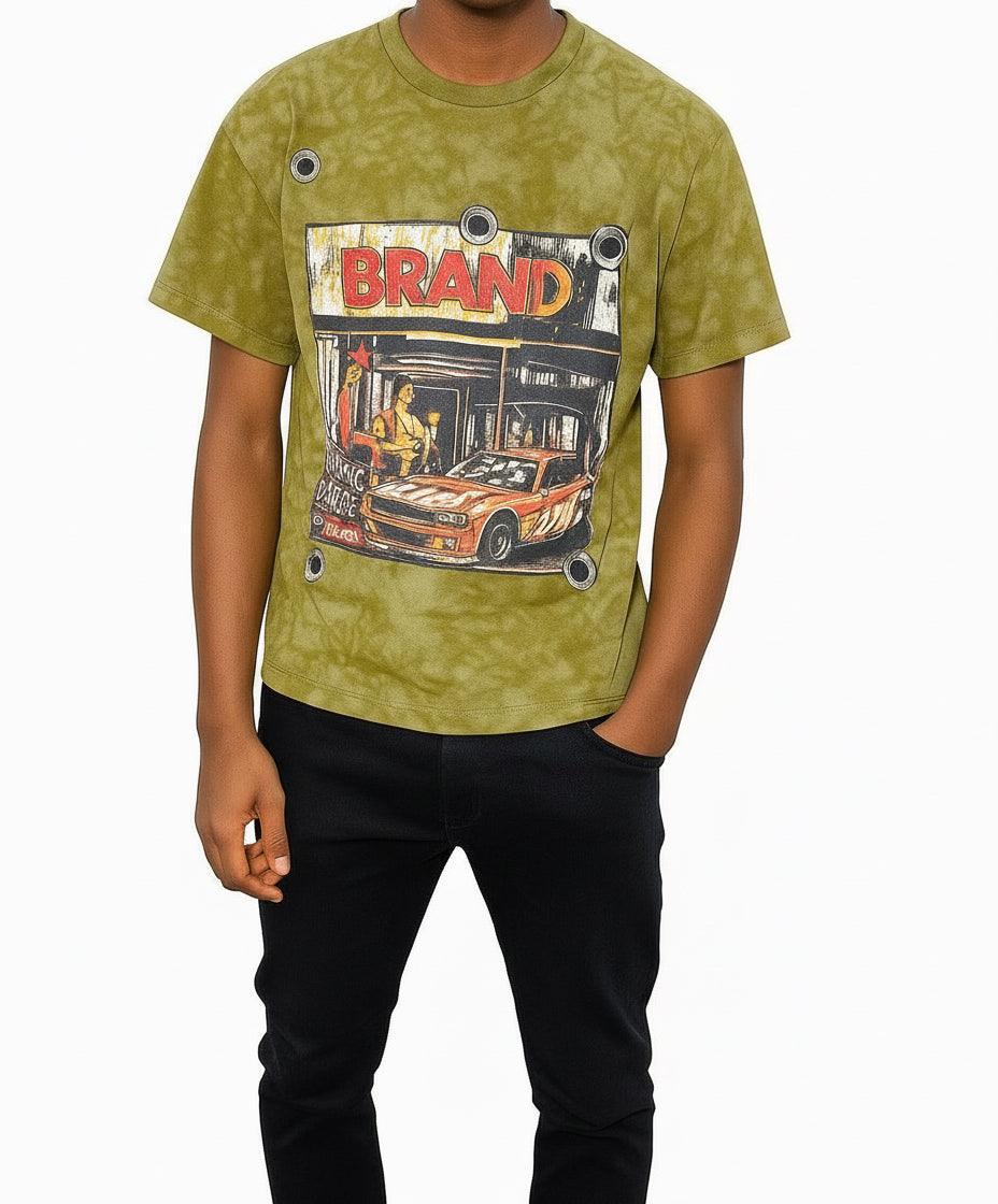 Street Riot” comic book style graphic T-shirt