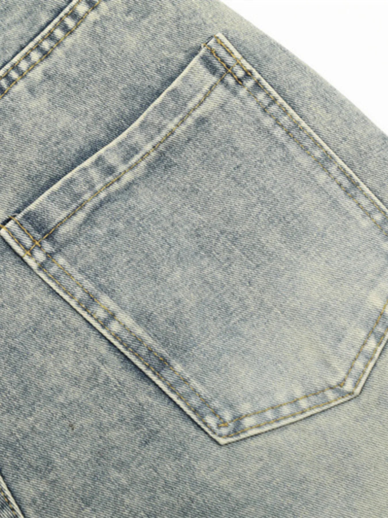 Men's Side Striped Wide Leg Jeans