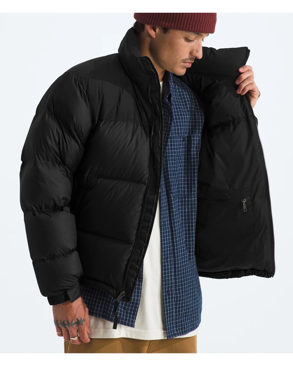 The North Face 1996 Retro Nuptse Jacket - Side profile view
