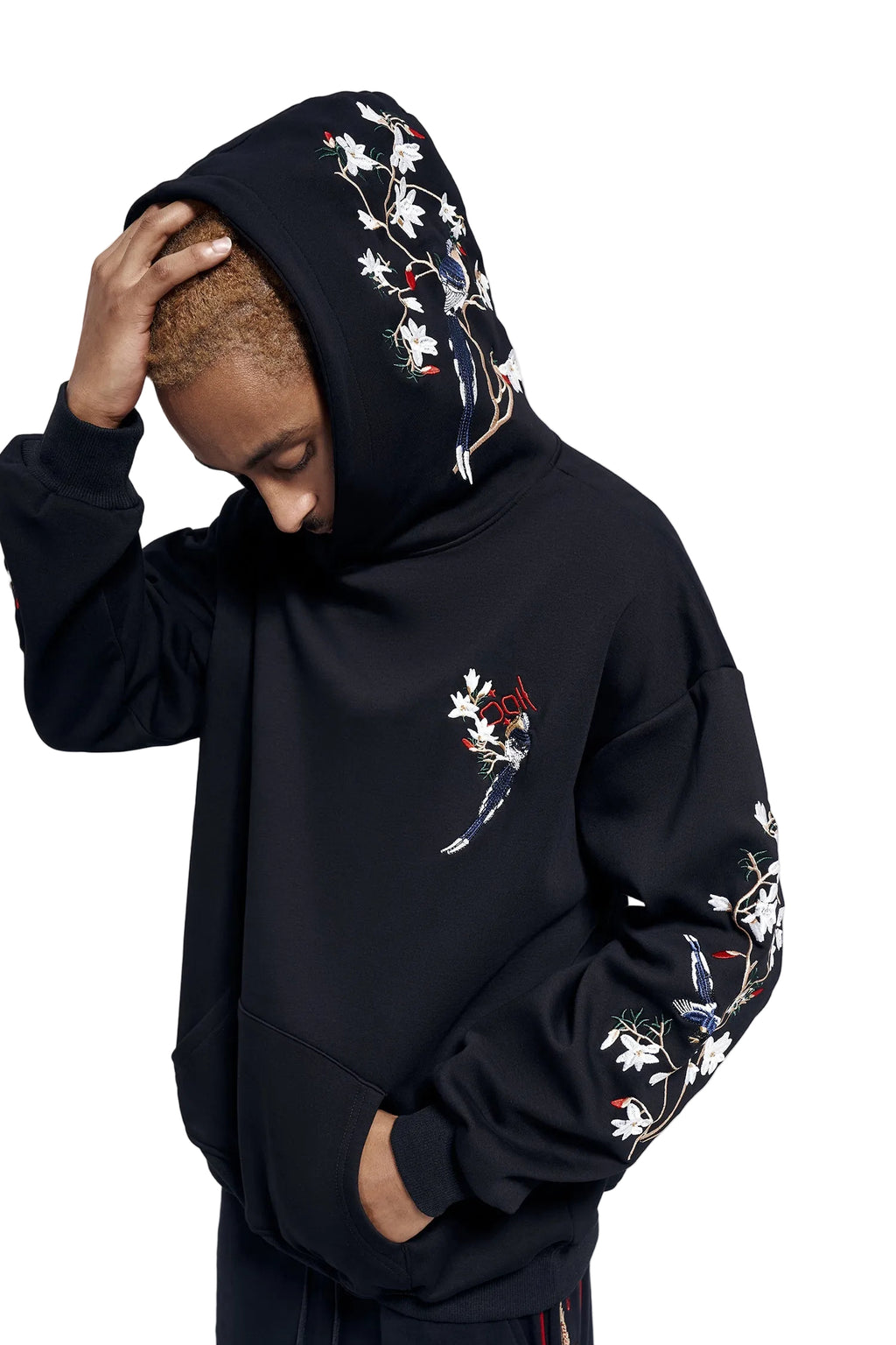 KH9083 Flowers Embroidery Hoodie