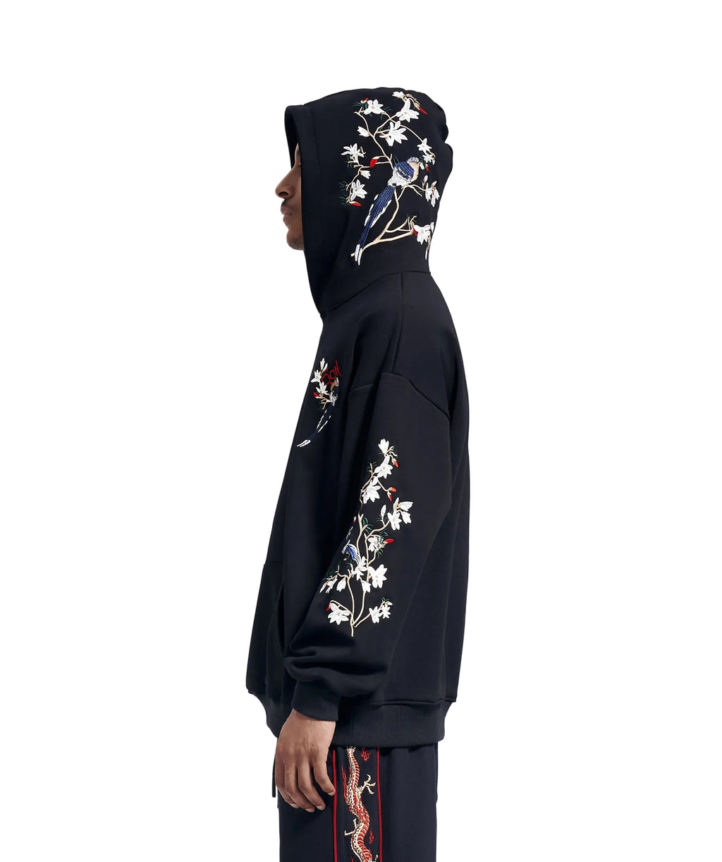 KH9083 Flowers Embroidery Hoodie